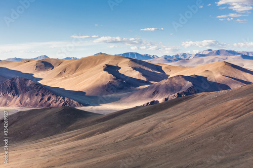 Mongolia landscape. Altai Tavan Bogd National Park in Bayar-Ulgii photo