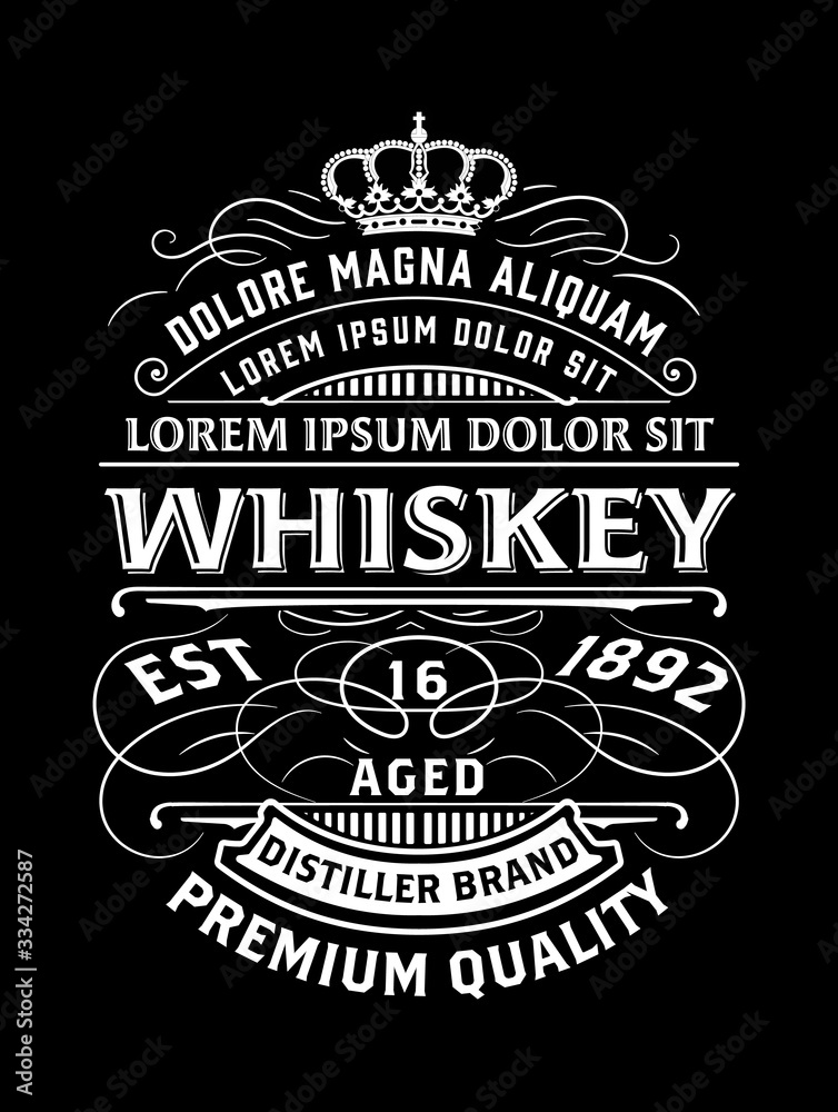 Obraz premium Antique vintage design for packing