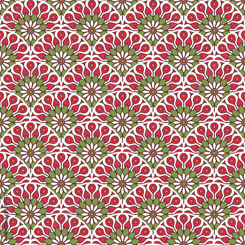 Vintage floral seamless pattern