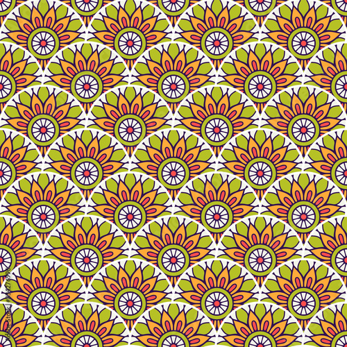 Vintage floral seamless pattern