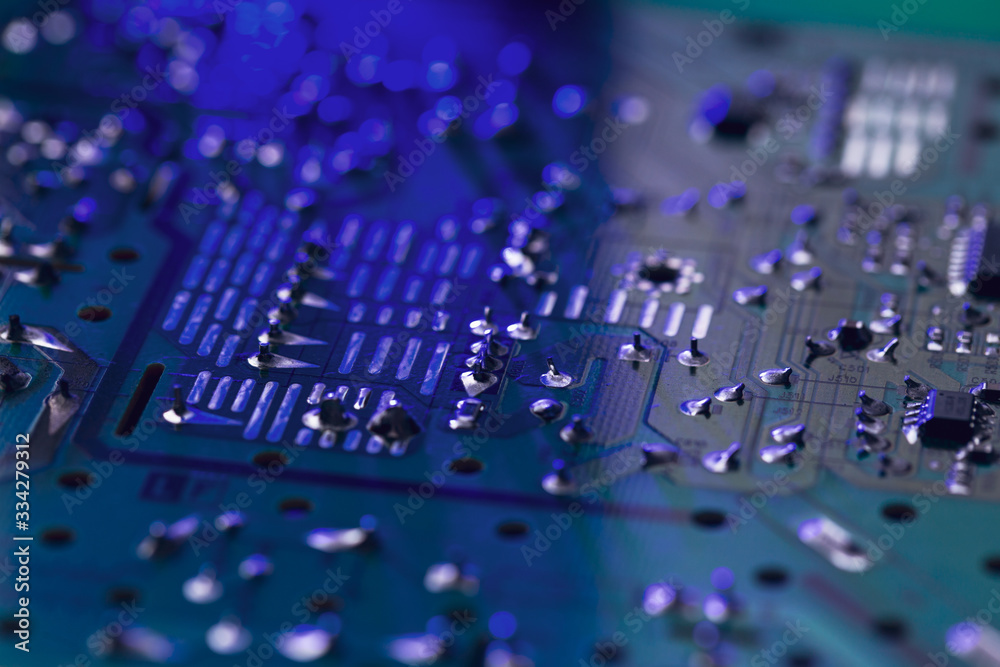 close-up of electronic circuit board close-up of electronic circuit board