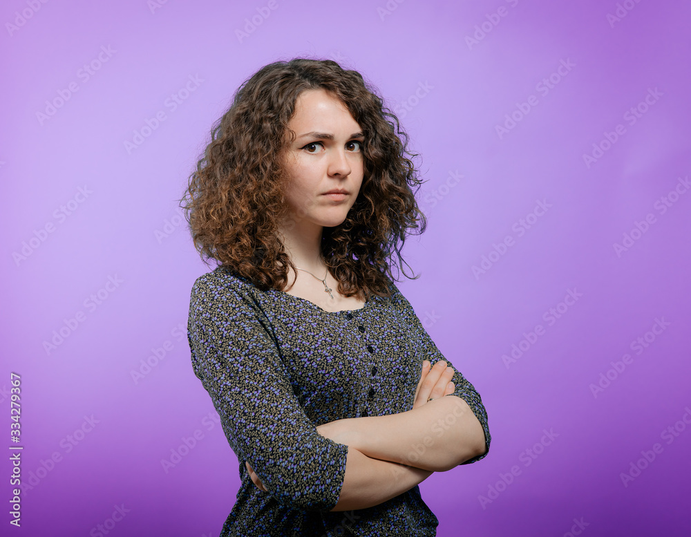 Portrait of a woman arms folded Portrait of a woman arms folded
