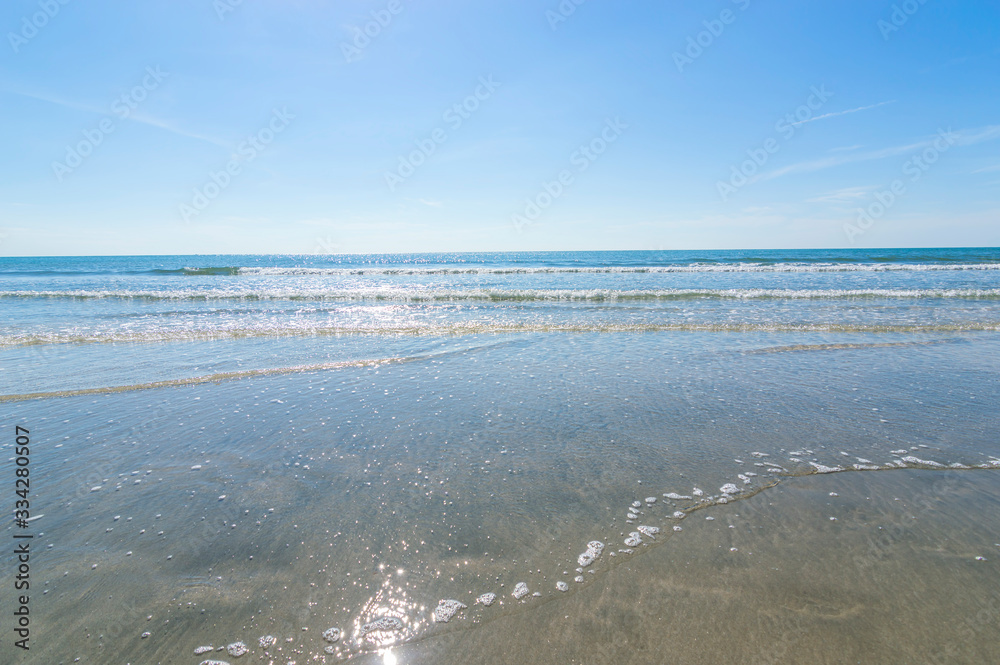 Clean and clear water beach