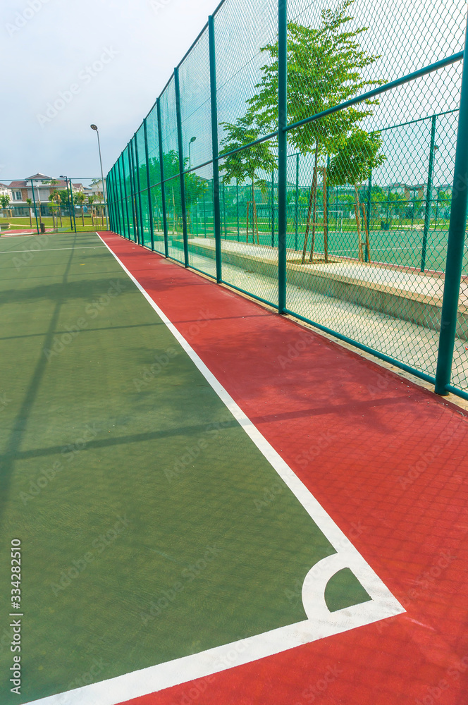 Line inside futsal court