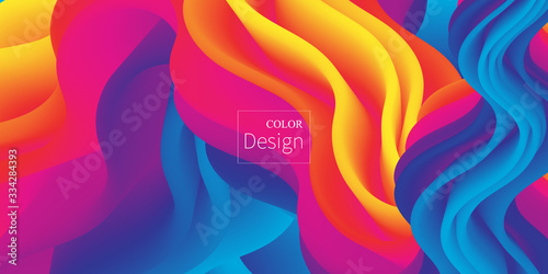 Fluid Colors. Liquid Shape. Ink Splash. Vector.