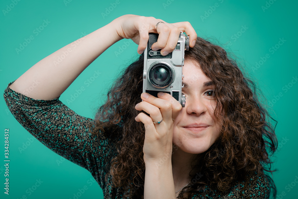 Woman with camera Woman with camera