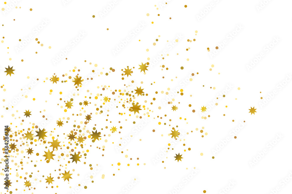 Golden glitter confetti. Golden glitter confetti.