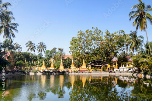 An ancient Khmer temple in Tri Ton
