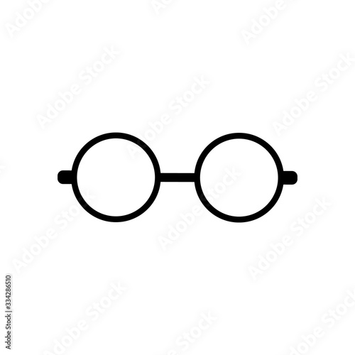 glasses. Simple modern icon design illustration.