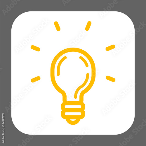 Light bulb icon. Idea symbol.