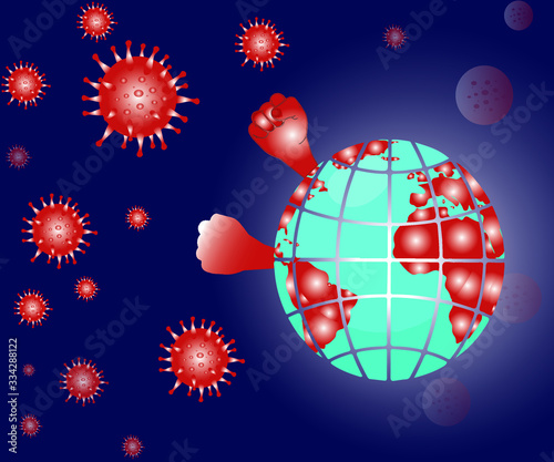 The planet is fighting a virus