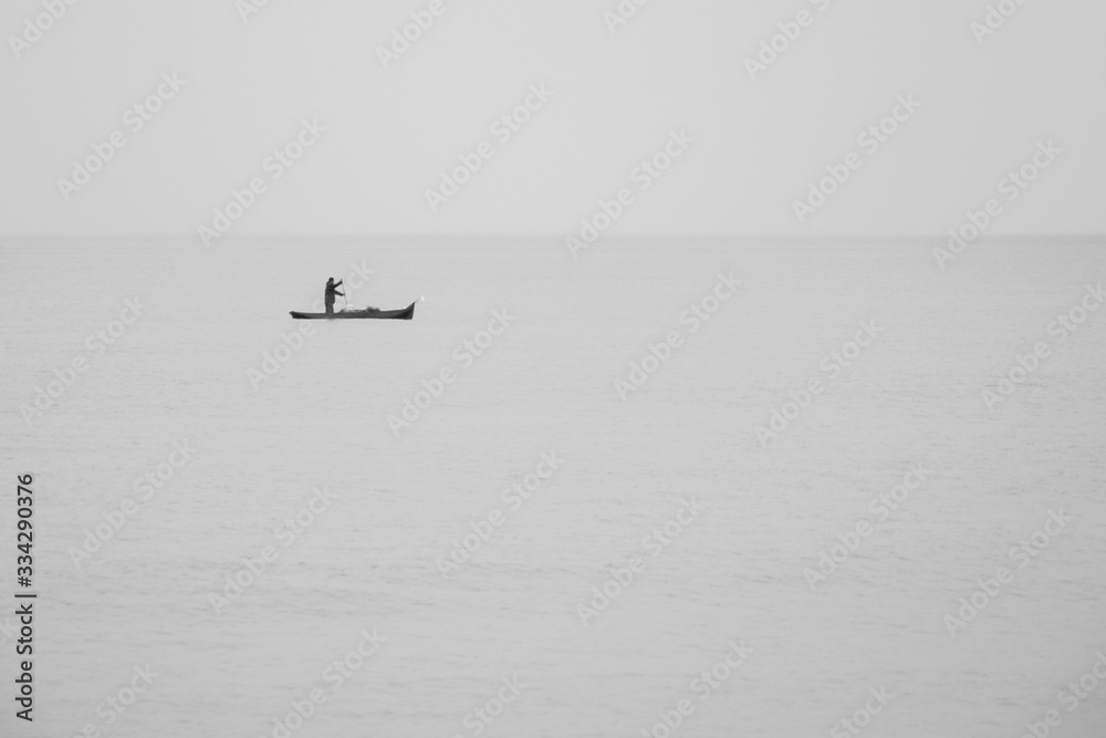 Caiçara canoe, traditional fishing boat from coastal communities in southeastern Brazil - Ubatuba (SP) Brazil Caiçara canoe, traditional fishing boat from coastal communities in southeastern Brazil - Ubatuba (SP) Brazil