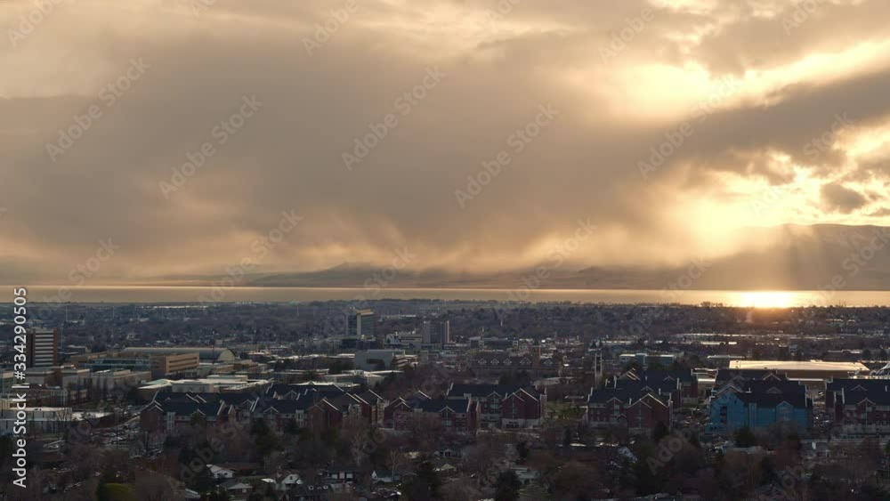 Time lapse of rain and clouds moving through the sky in Provo during sunset. Time lapse of rain and clouds moving through the sky in Provo during sunset.