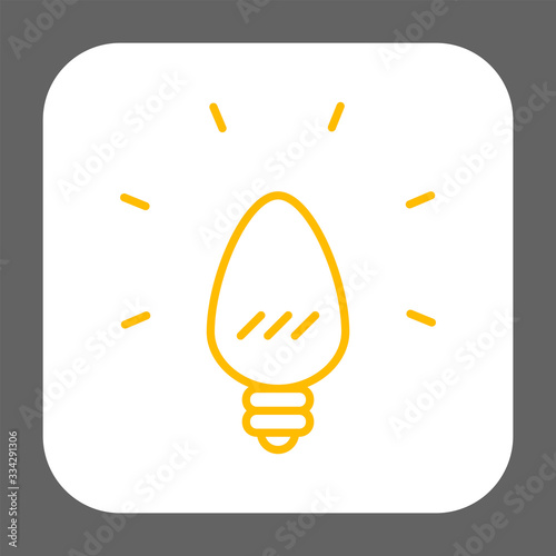 Light bulb icon. Idea symbol.