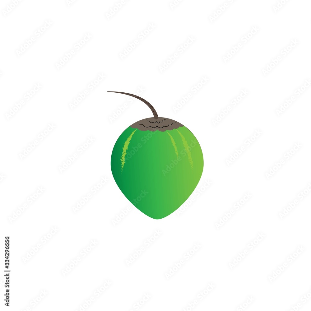 Obraz premium coconut logo design template