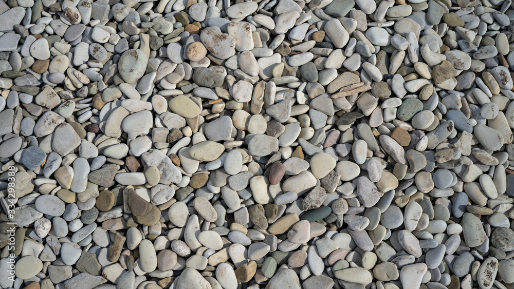 pebbles, small stones from the surface of gray pebbles, small stones from the surface of gray