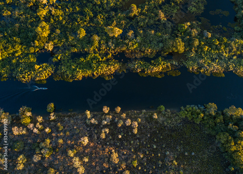 Miranda River photographed in Corumb    Mato Grosso do Sul. Pantanal Biome. Picture made in 2017.