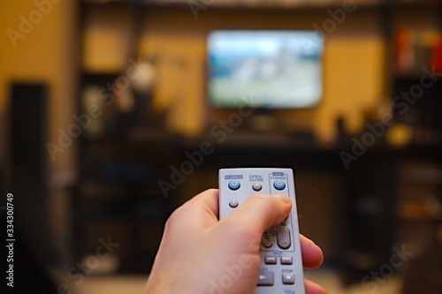 Using remote control for switching programs
