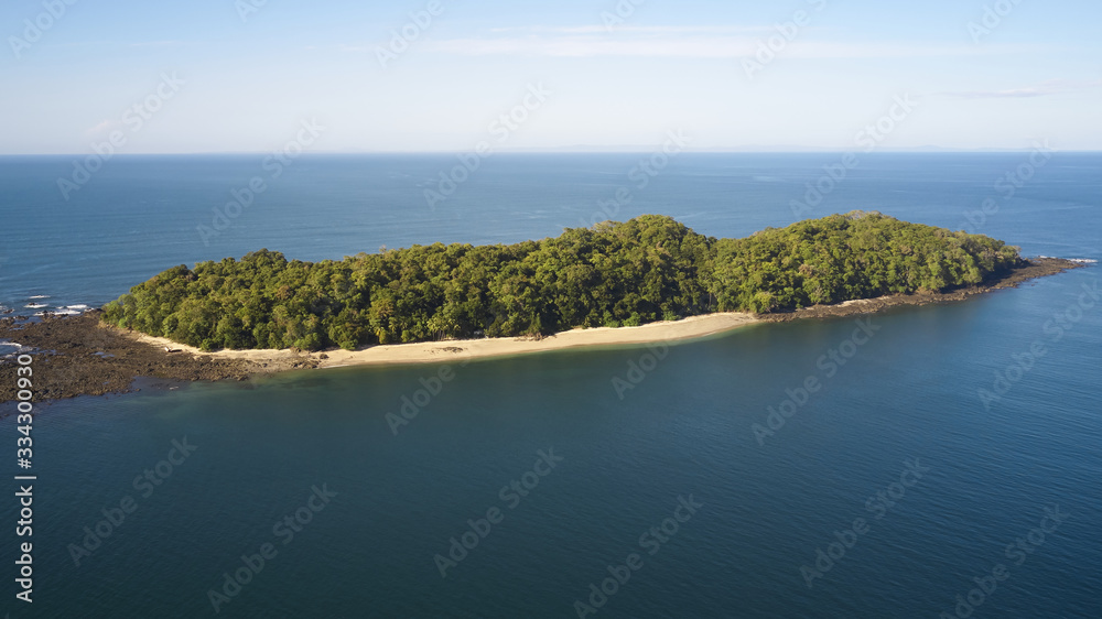 panama beach aerial shot sunny day panama beach aerial shot sunny day