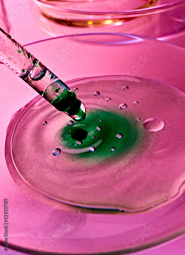 Pipette Petri Dish Green Pink Liquid Laboratory Virus macro