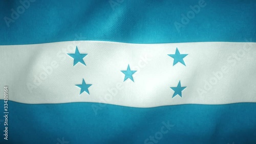 flag of honduras waving in the wind