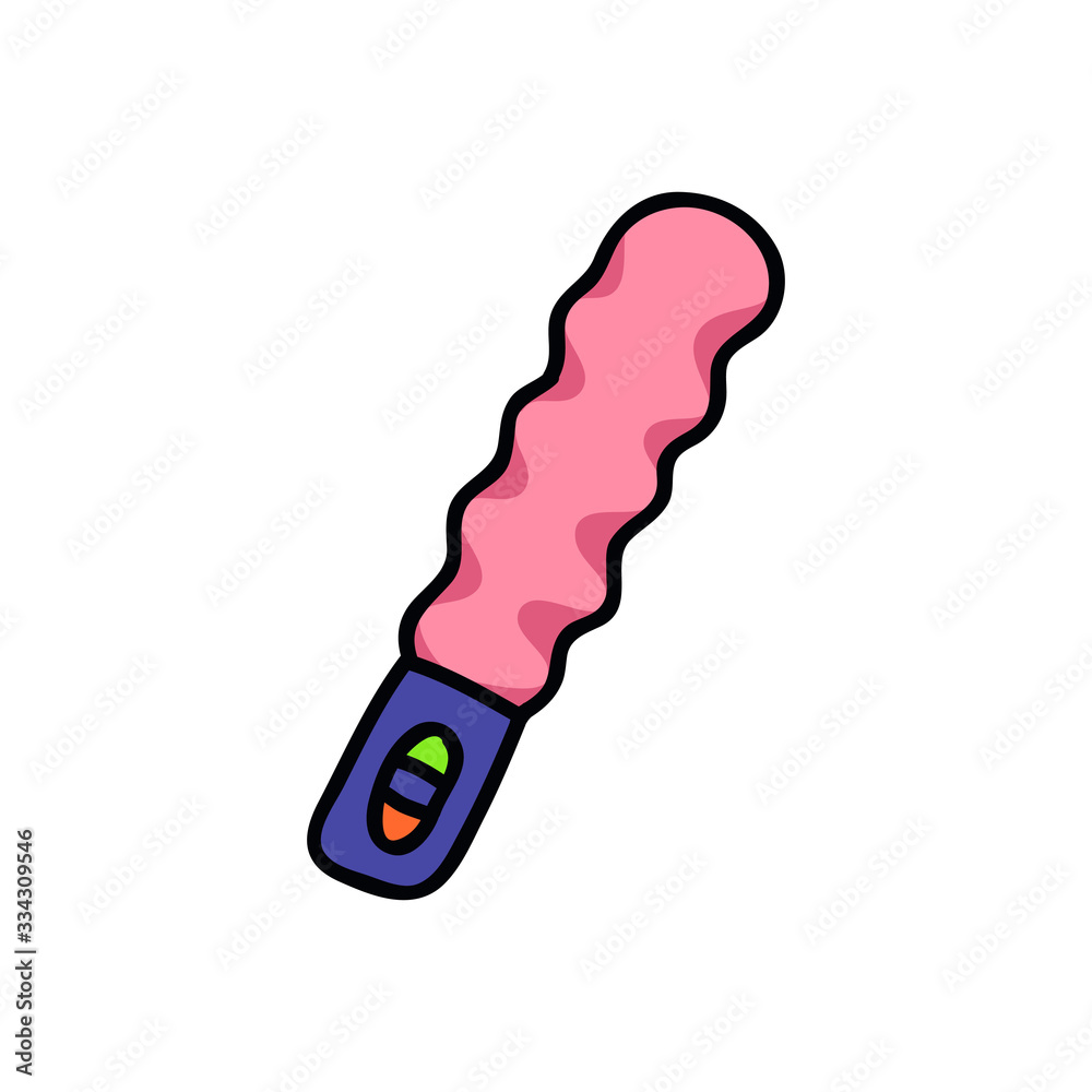 vibrator sex toy doodle icon, vector illustration vibrator sex toy doodle icon, vector illustration