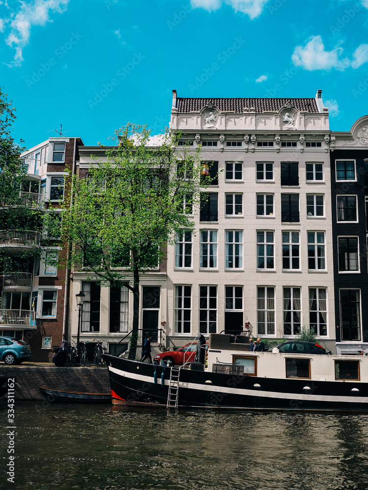 Naklejka premium Amsterdam Netherlands, city in Europe