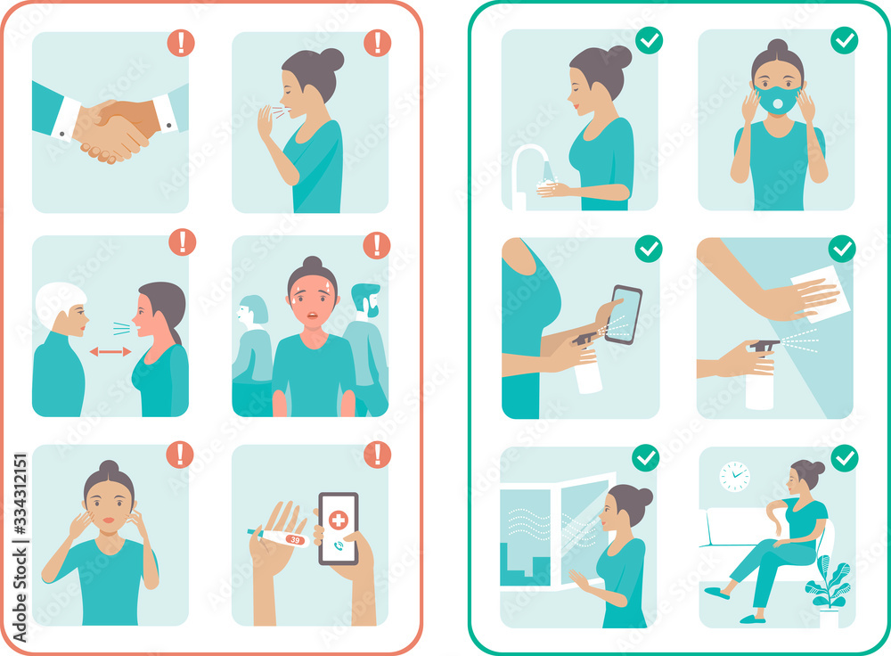 covid-19 virus protection tips. Coronavirus alert. covid-19 virus protection tips. Coronavirus alert.