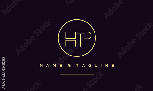 Alphabet letter icon logo HTP
