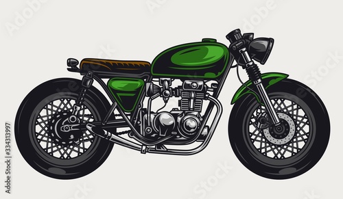 Motorbike vintage colorful concept