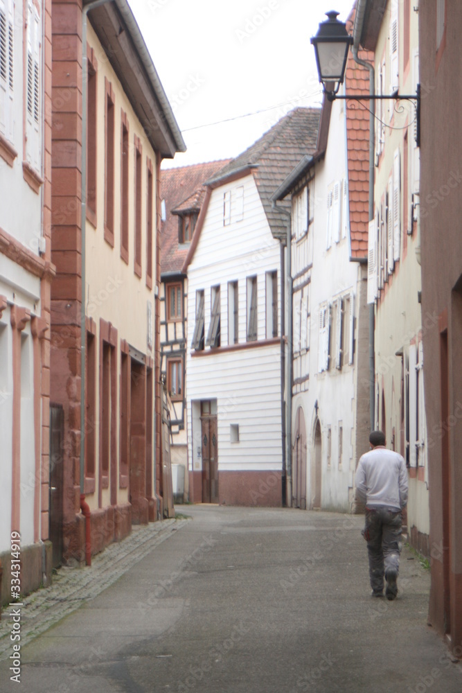 Fototapeta premium Handwerker auf der Straße.