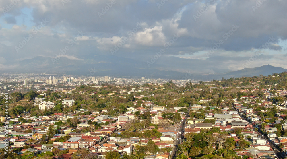 Fototapeta premium Aerial View of Escazu, Costa Rica
