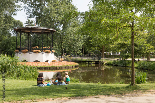 Picnic in the park in Amsterdam