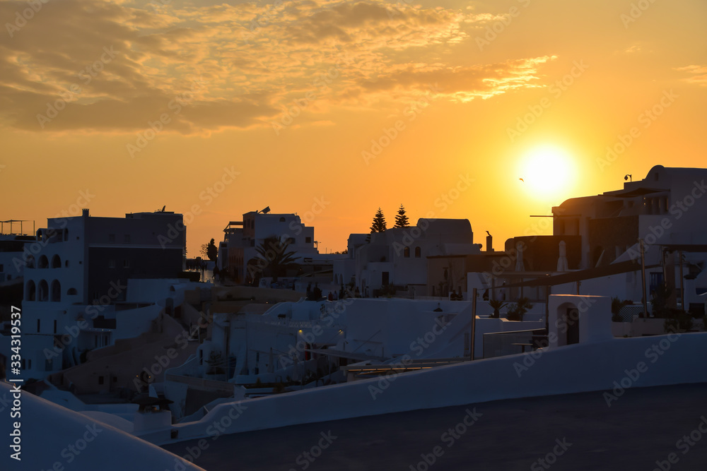 A typical afternoon in Oia, Santorini, Greece