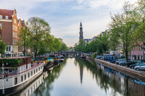 Photography amsterdam canal in the netherlands