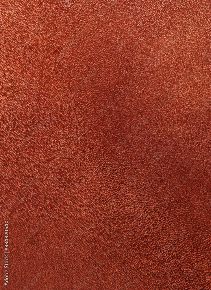 Fototapeta premium Closeup pic of a piece of brown leather 