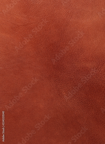 Closeup pic of a piece of brown leather 