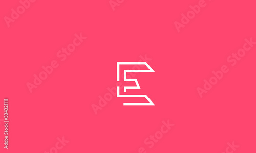 Alphabet letter icon logo E