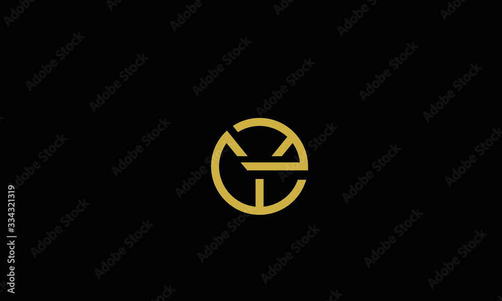 Alphabet letter icon logo EY or YE