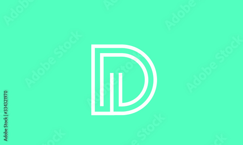 Alphabet letter icon logo D