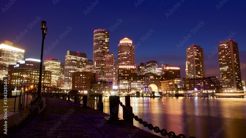 Fototapeta premium Boston at night
