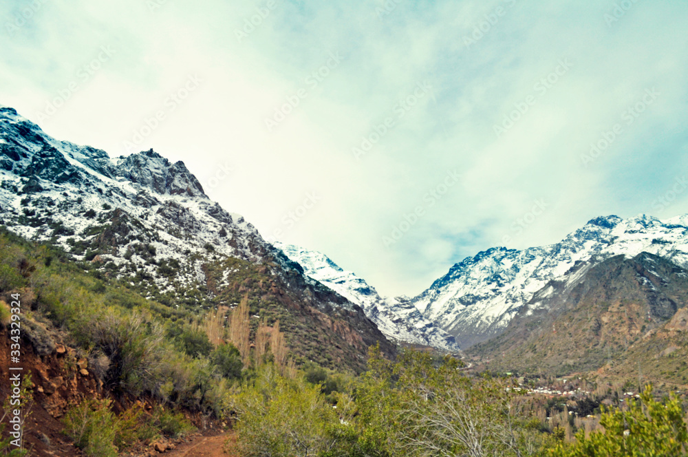 Montañas de Río Blanco, Los andes, Chile