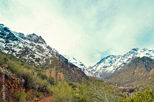 Montañas de Río Blanco, Los andes, Chile