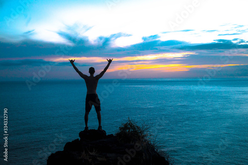 enjoying life in hawaii for sunset