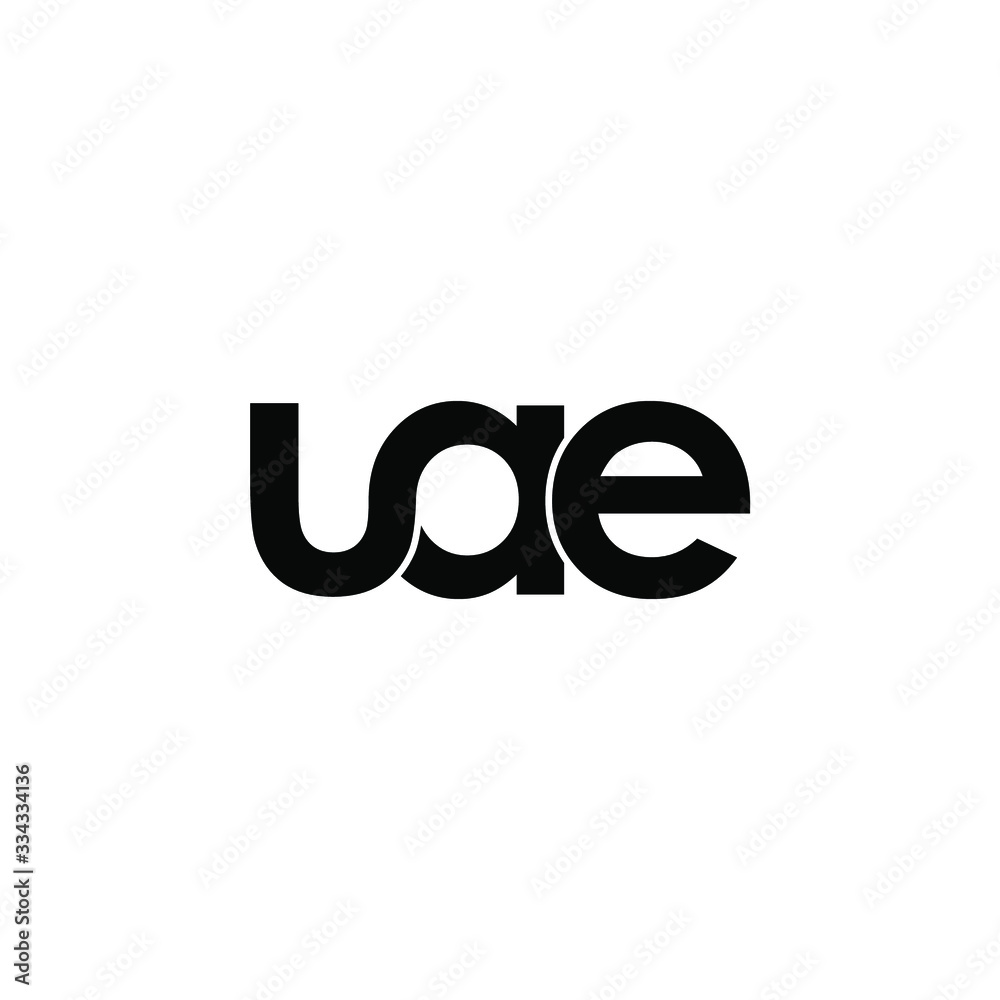 uae letter original monogram logo design uae letter original monogram logo design