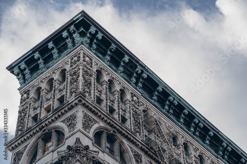Buildings in New York City. Soho building, Manhattan, ne work city. Architecture buildings in New York City. 