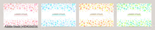 watercolor vector colorful bubble decoration