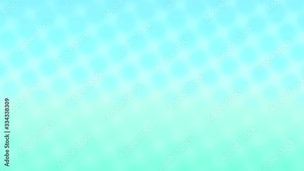 Soft teal blue green gradient motion background with a smooth moving modern style. High definition 4k video modern backdrop with a halftone pop art effect and one minute length.