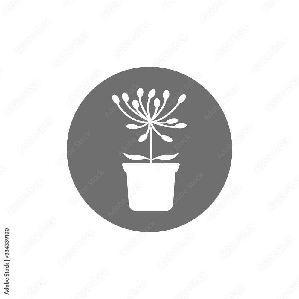Flower vase logo Flower vase logo