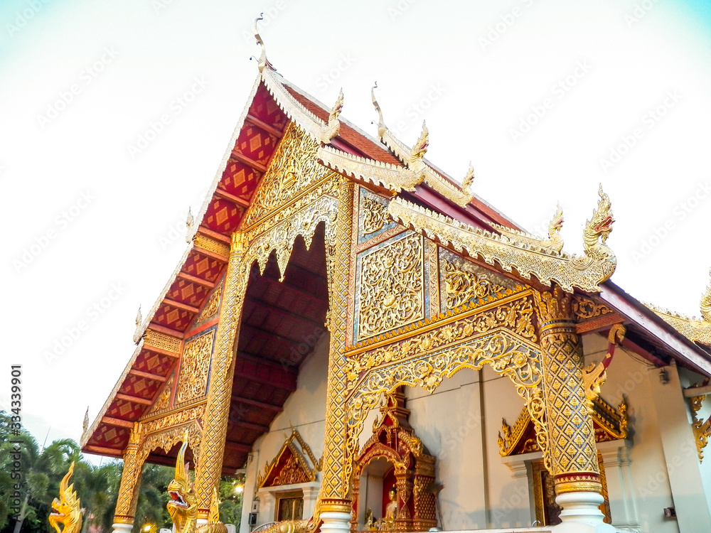 Obraz premium Temple in Chiang Mai.